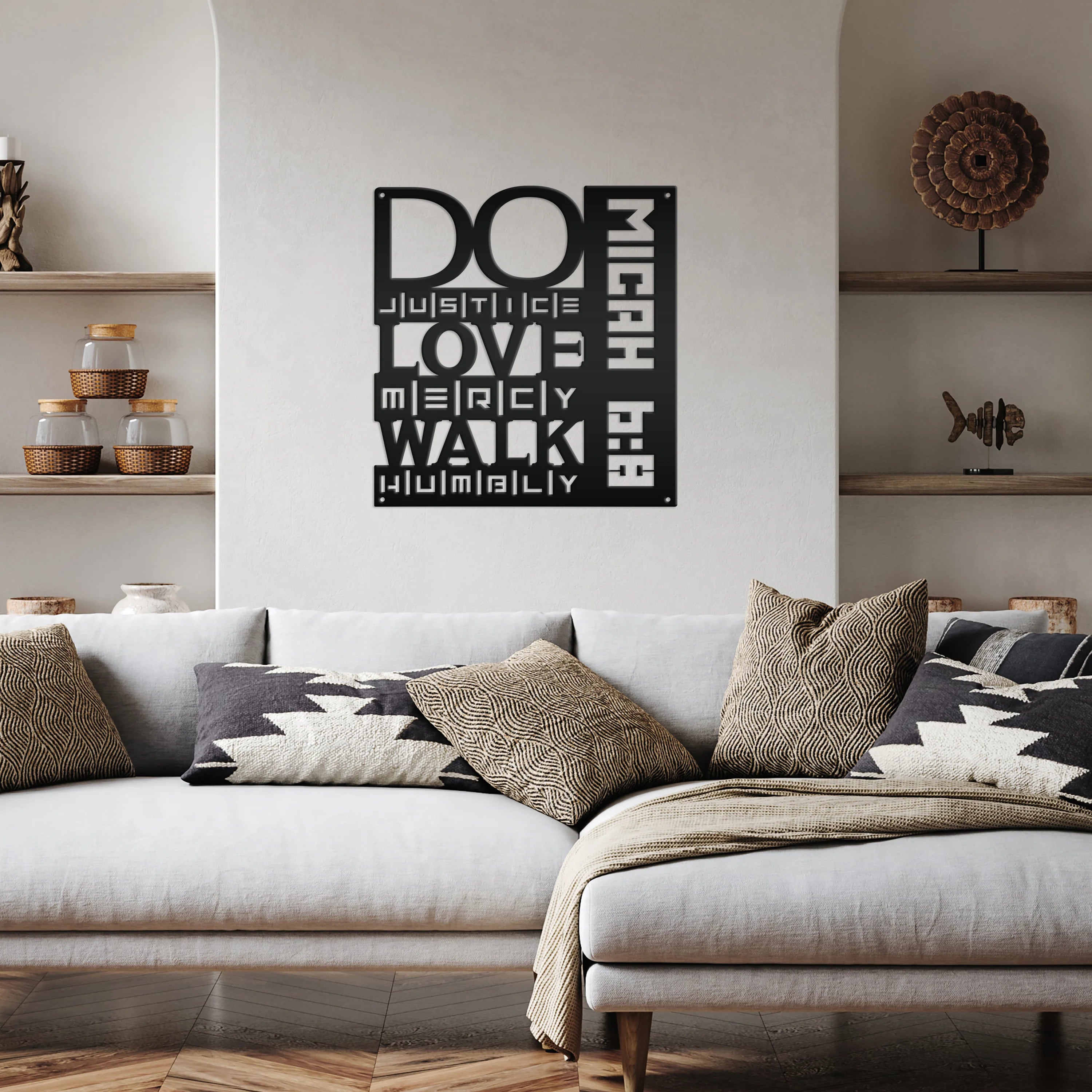 Acrylic Micah 6:6 Wall Art